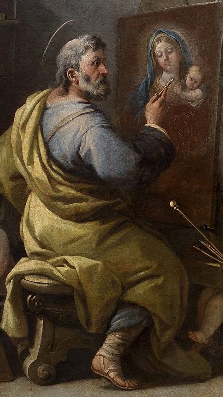 Luca Giordano S Saint Luke Painting The Virgin