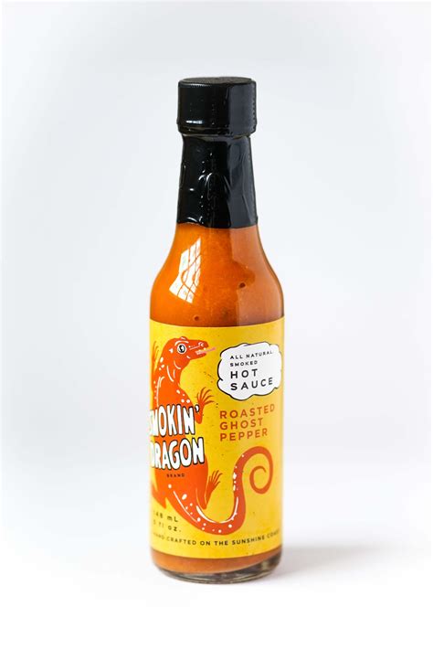 Smokin Dragon Roasted Ghost Pepper Hot Sauce Sunshine Coast Olive Oil
