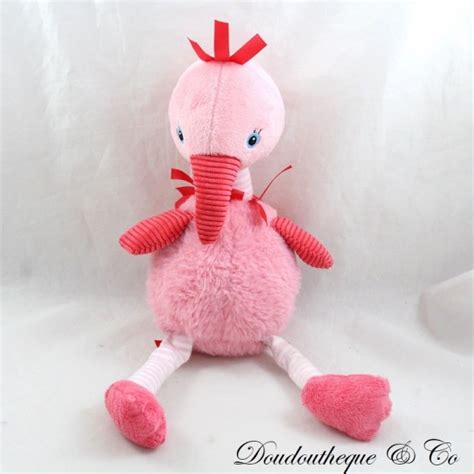 Peluche Flamant Rose Jellycat Rose Oiseau Cigogne Grelot Cm So