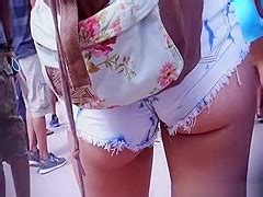 Girl In Tight Jeans Shorts Great Ass PornZog Free Porn Clips