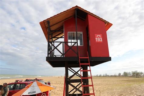 Posto de observação de guarda vidas é inaugurado no outro lado da Lagoa