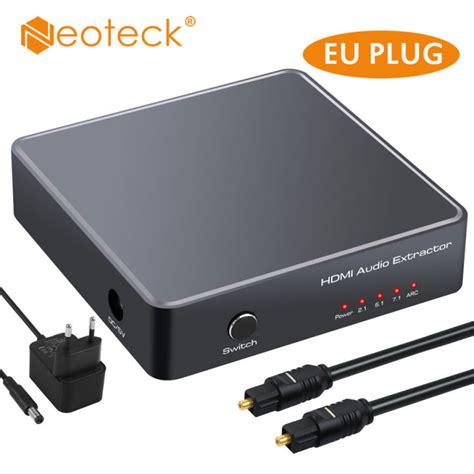 Neoteck K Hdmi Audio Extractor Hdmi To Hdmi Optical Toslink Spdif