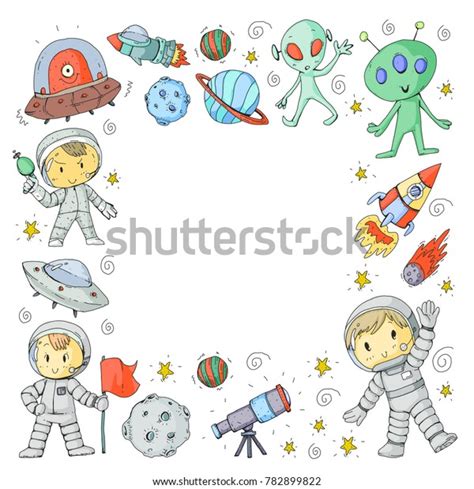 Moon Surface Kindergarten Children Play Space Stock Vector (Royalty Free) 782899822 | Shutterstock