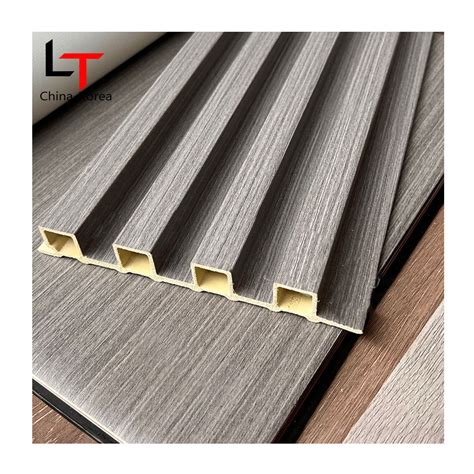 Indoor Grooved Grille Background Wood Plastic Composite Wpc Fluted Wall