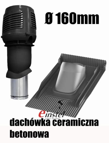 Dachowa czerpnia powietrza do dachówki ceramicznej lub betonowej