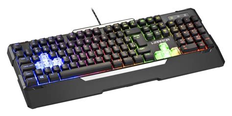 Teclado Warrior Gamer Rainbow USB Sensibilidade Mecânica Led TC208