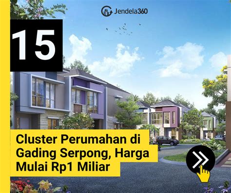 Cluster Gading Serpong Dengan Harga Mulai Dari Rp Miliar