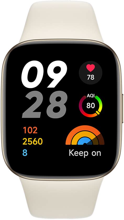 Часы Xiaomi Redmi Watch 3 Бежевые: купить по выгодной цене в интернет ...