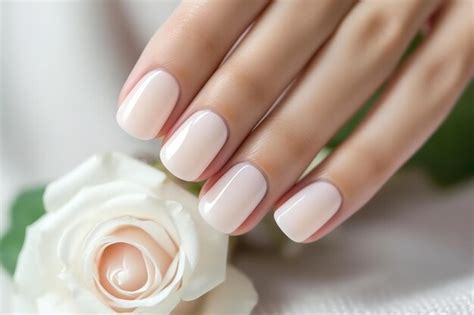 Premium AI Image Female Hands With Pink Nail Design