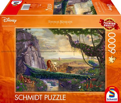 Disney Kinkade L Vernes Konge Brikker Puslespil Schmidt