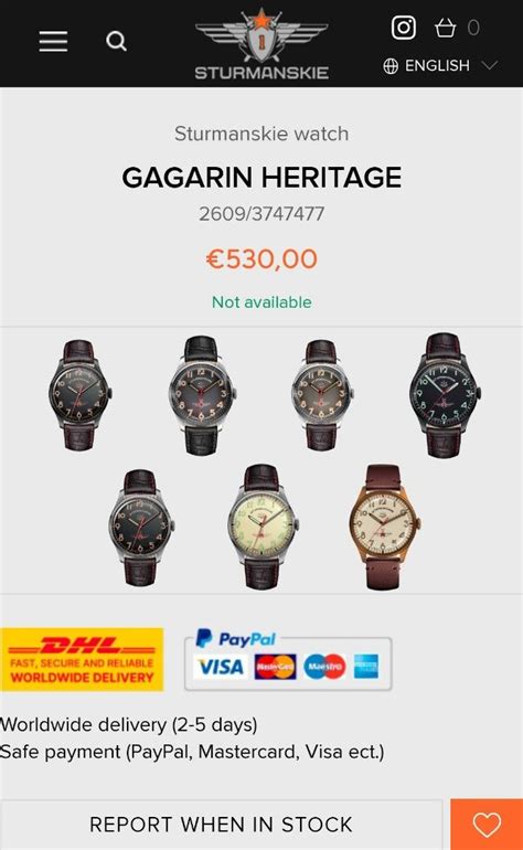 Sturmanskie Gagarin First Watch In Space Men S Fashion Watches