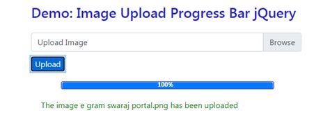 Image Upload Progress Bar Jquery Example Php Programming Blog