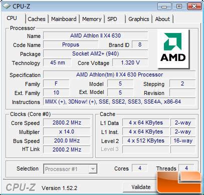 AMD Athlon II X4 620 and Athlon II X4 630 Processor Review - Legit ...