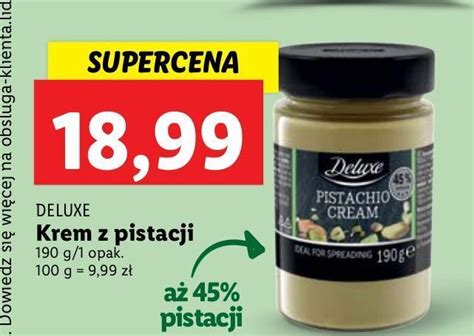 Promocja Krem Pistacjowy Deluxe W Lidl