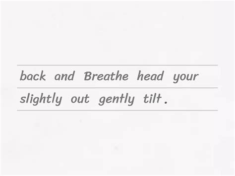 Instructions to use an inhaler - Unjumble