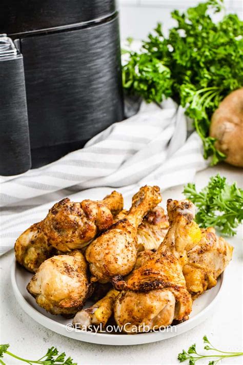 Air Fryer Drumsticks (Ready in under 30 minutes!) - Easy Low Carb