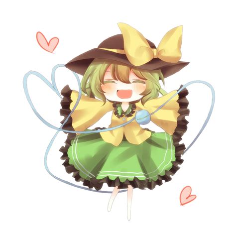 Safebooru Bad Id Blush Chibi Closed Eyes Eyes Closed Green Hair Heart