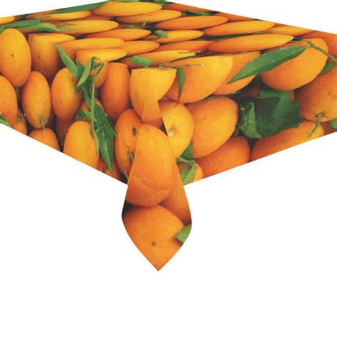 Oranges Fruit Cotton Linen Tablecloth 60 X 84 Id D1422361