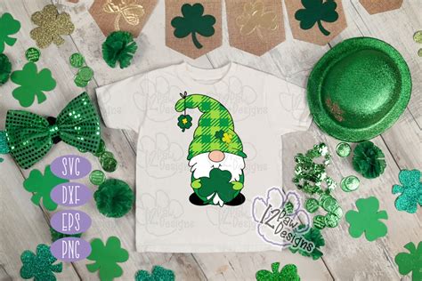 Gnome St Patricks Day Svg Leprechaun Gnome Cut File Cricut Etsy