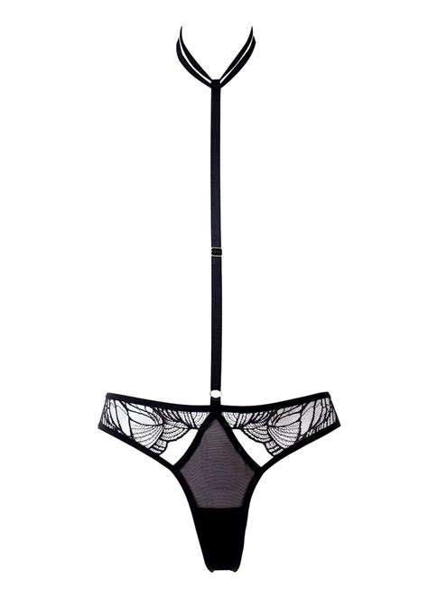 Lucky Cheeks Black Sensation Ouvert Crotchless G String Avec Amour Avec Amour Lingerie