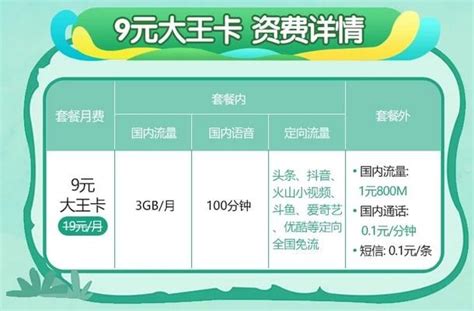 電信推出「9元王卡」套餐，3g流量100分鐘通話！ 每日頭條