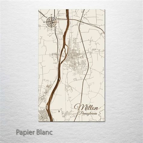 Milton, Pennsylvania Street Map | Street map, Map, Grain texture