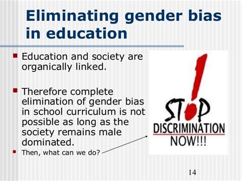 Gender Bias In Curriculumand School Practices