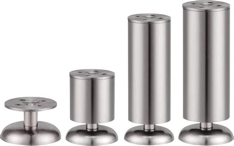 Amazon SCOOVY Solid 4 Pack Furniture Cabinet Metal Legs High 7 9