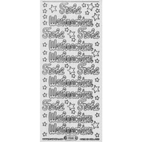 Stickers Starform Frohe Weihnachten Xl Glitter Silber