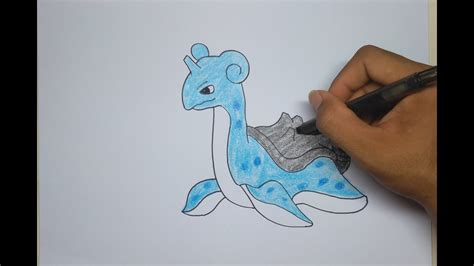 How To Draw Lapras Pokemon Step By Step Youtube