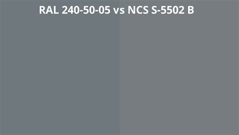 Ral 240 50 05 Vs Ncs S 5502 B Ral Colour Chart Uk