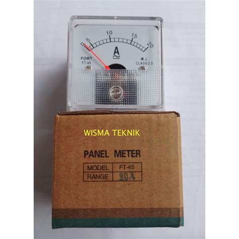 Jual AMPERE METER ANALOG AC DAN DC FT 45A FORT Shopee Indonesia