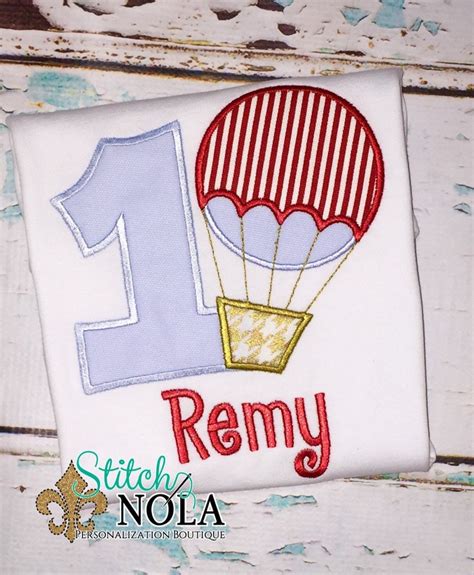 Hot Air Balloon Birthday Shirt Or Bodysuit Etsy