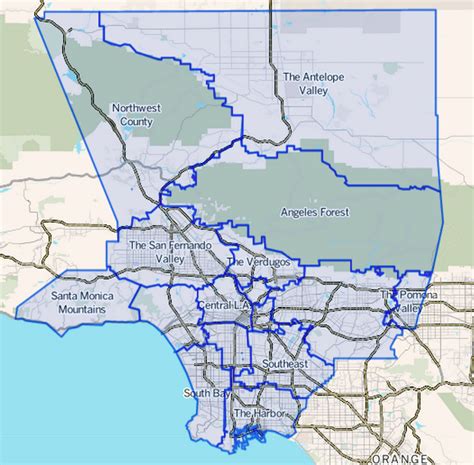 Los Angeles City Limits Map Verjaardag Vrouw 2020