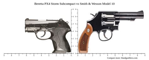 Beretta PX4 Storm Subcompact Vs Smith Wesson Model 10 Size Comparison