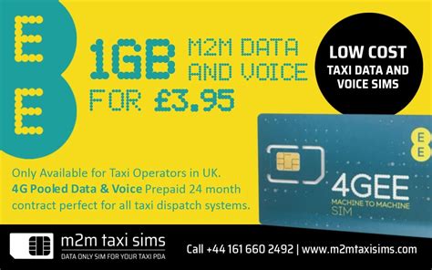 New EE 1 GB M2M Data And Voice SIM Card For Taxi Operators M2M Taxi SIMs