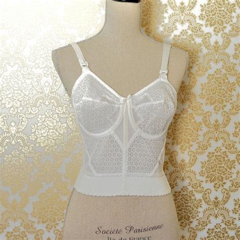 Vintage 60s White Lace Bustier CORSET Wedding Bridal Lingerie Agrohort Ipb Ac Id