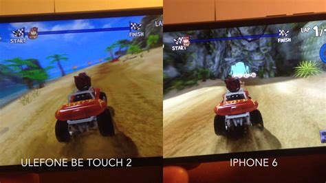 Ulefone Be Touch 2 Vs Iphone 6 Beach Buggy Racing Youtube