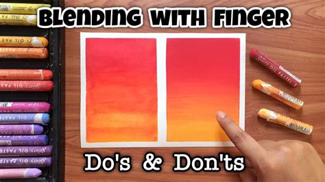 How To Blend Oil Pastels Without Tissue Paper Oil Pastel Blending