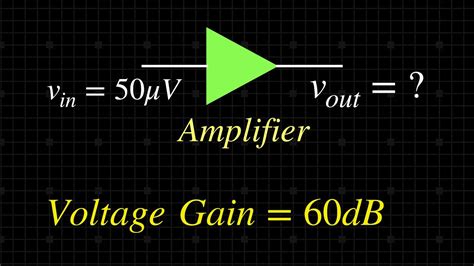 How To Find Output Voltage For Given Voltage Gain In Decibels For