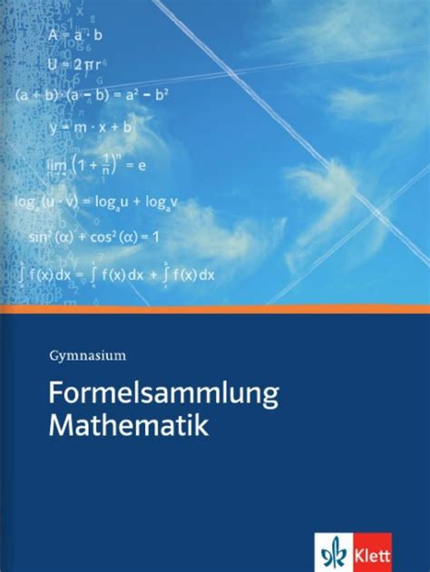 Formelsammlung Mathematik Gymnasium Mathematik