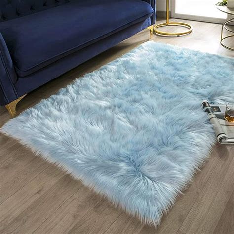 Amazon Ashler Faux Fur Rug Fluffy Shaggy Area Rug Ultra Soft X