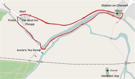 √ Oxford Canal Walk Map