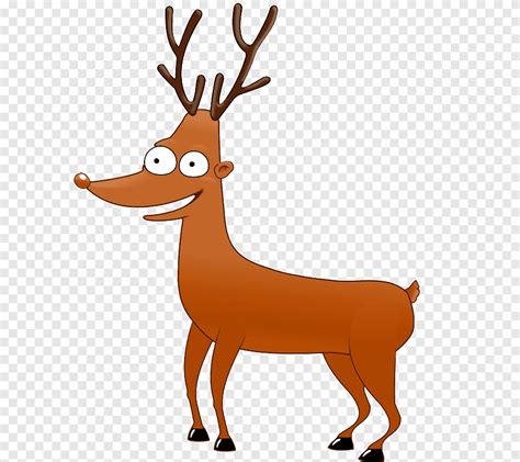 Rudolph Reindeer Santa Claus Cartoon Reindeer Antlers Antler Mammal