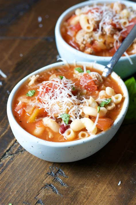 Slow Cooker Pasta Fagioli Maebells