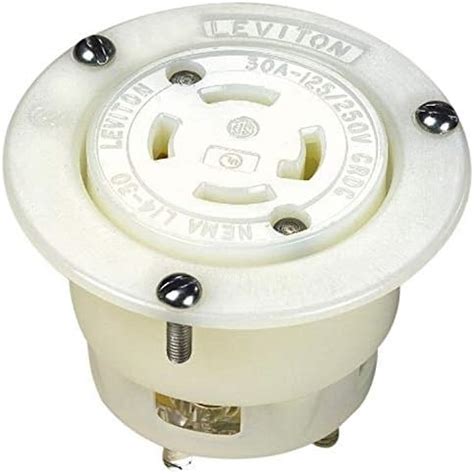 Leviton 2615 30 125 Volt NEMA L5 30P 2P 3W Locking Flanged