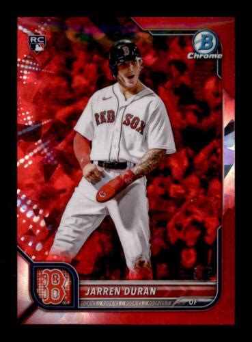 Bowman Chrome Sapphire Red Refractor Rc Jarren Duran Boston