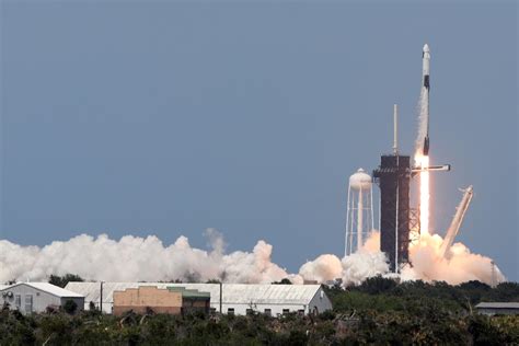 Watch Spacex Launch Two Astronauts Into Orbit Marking New Era For Space Travel