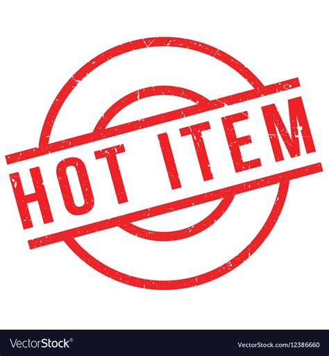 Hot Item Rubber Stamp Royalty Free Vector Image