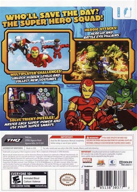 Marvel Super Hero Squad The Infinity Gauntlet Box Shot For Wii Gamefaqs